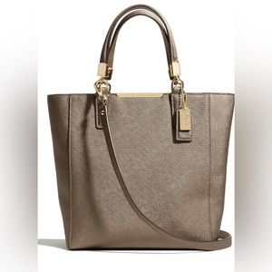 EUC | COACH Madison Saffiano mini tote North South crossbody bag.